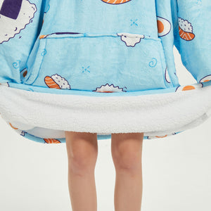 Sushi Hoodie Blanket