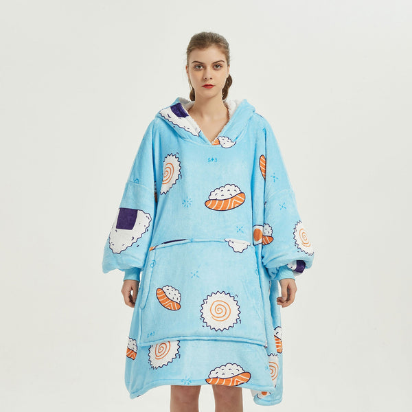 Sushi Hoodie Blanket