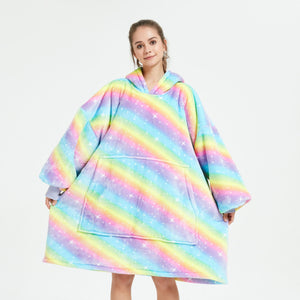 Rainbow Hoodie Blanket