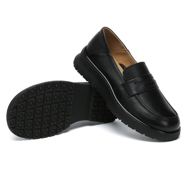 Leather Slip-On Loafers