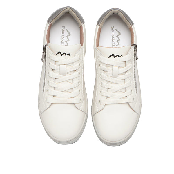 Chloe White Leather Sneakers