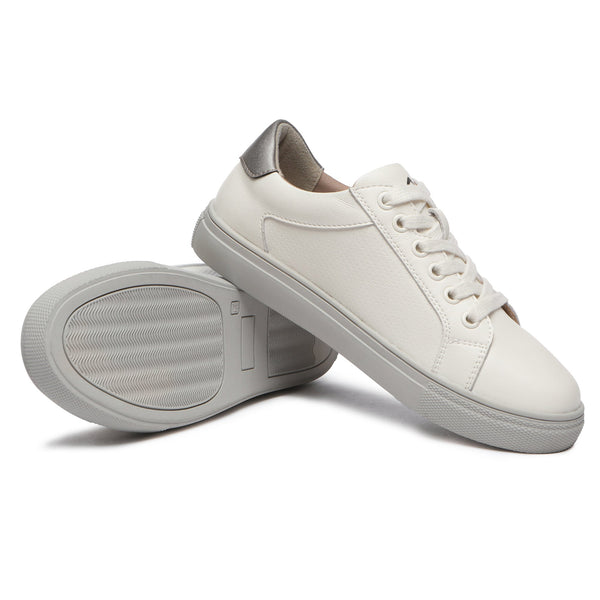 Chloe White Leather Sneakers