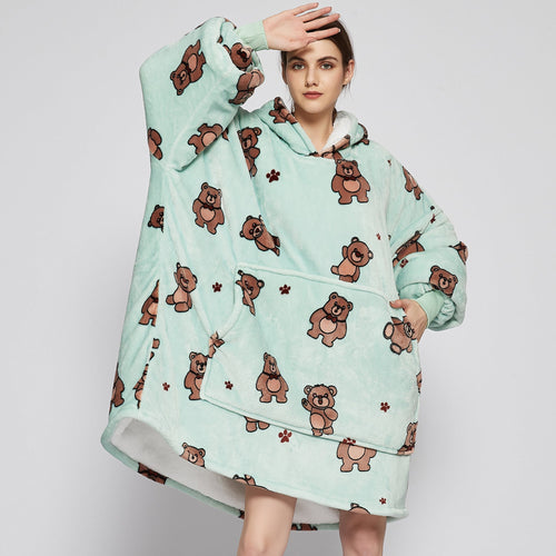 Bear Hoodie Blanket