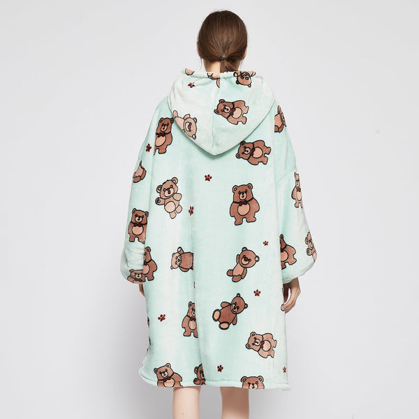 Bear Hoodie Blanket