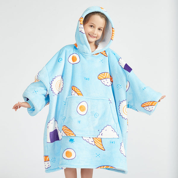 Sushi Kids Hoodie Blanket