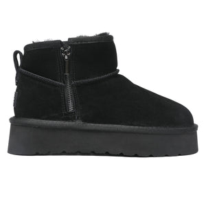 Merino Ultra Mini Zipper Platform UGG Boots