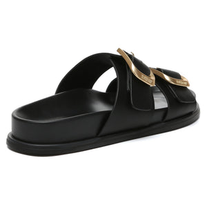 Manisha Buckle Leather Sandals