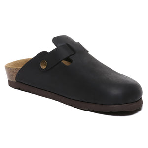 Birkie Men Leather Slippers - Snuggyz