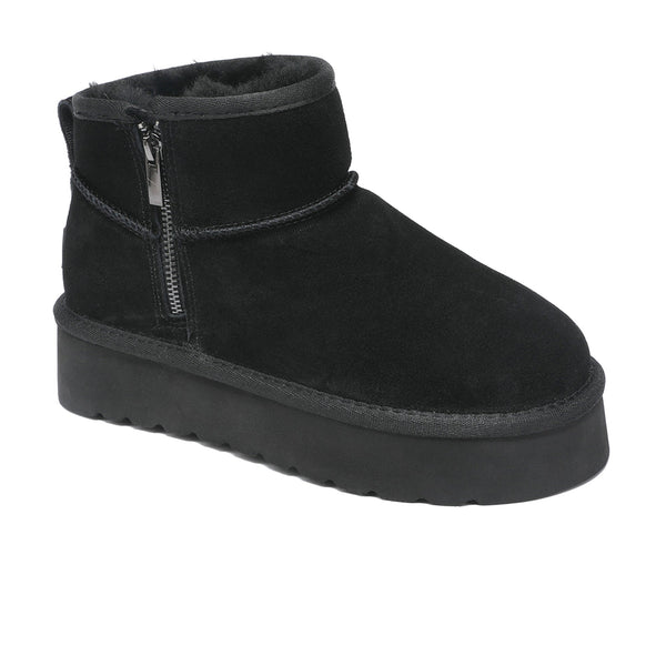 Merino Ultra Mini Zipper Platform UGG Boots