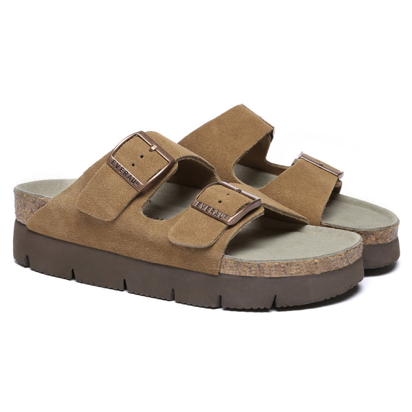 Sandalford Birkie Platform Slides - Snuggyz