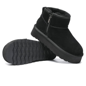 Merino Ultra Mini Zipper Platform UGG Boots