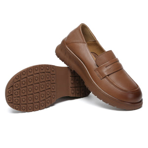 Leather Slip-On Loafers