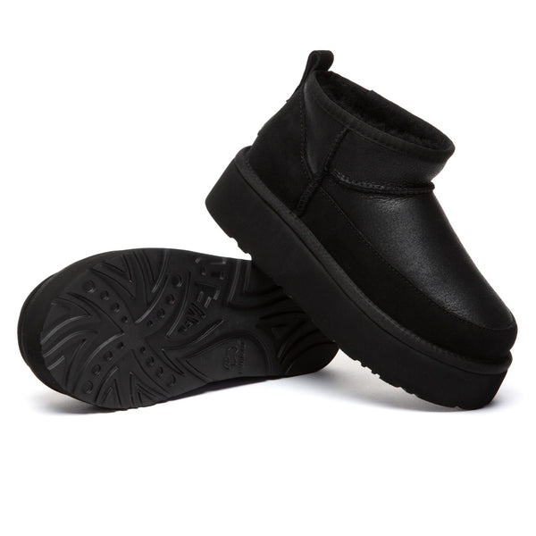 EverUgg Earlova UGG boots in soft suede with plush interior and rugged sole, stylishly designed for warmth and comfort.