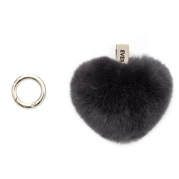 Fluffy Heart Keyring