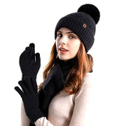 Beanie Scarf Gloves Set