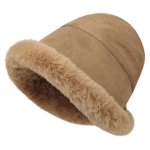 Fluffy Warm Bucket Hat