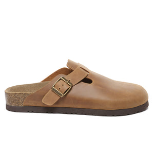 Birkie Men Leather Slippers - Snuggyz