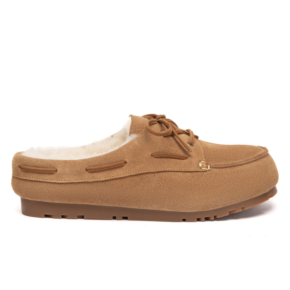 EverUgg Churna UGG slippers with soft, cozy fabric and slip-on design, perfect for comfortable indoor wear.