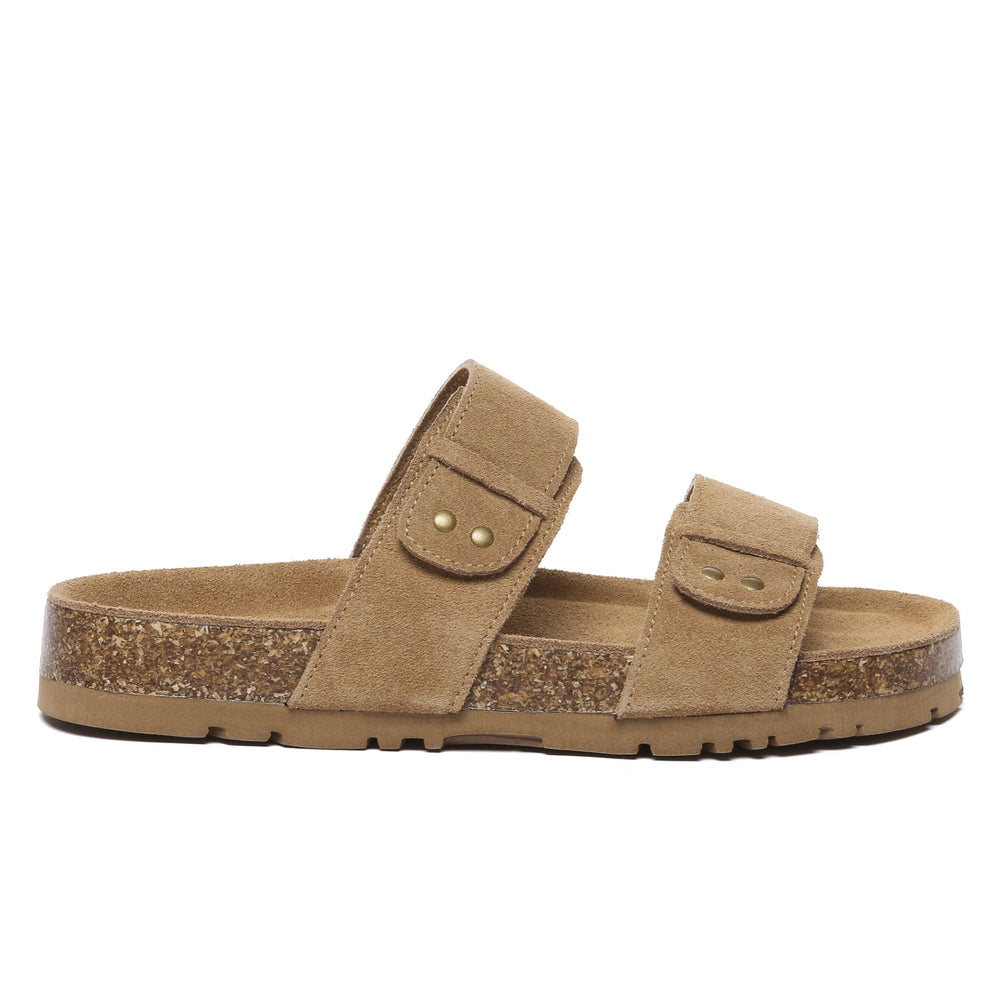 Aurelia Birkie Suede Slides - Snuggyz