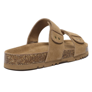 Aurelia Birkie Suede Slides - Snuggyz