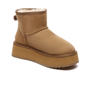 Mini Platform Sheepskin Winter Boots