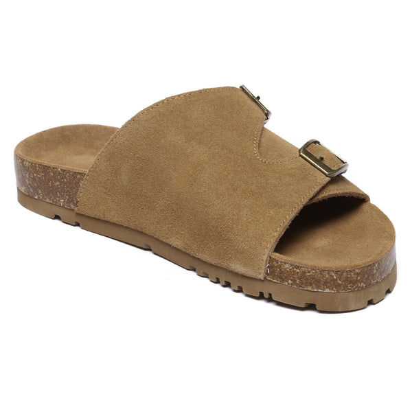 Alexis Suede Birkie Slides - Snuggyz