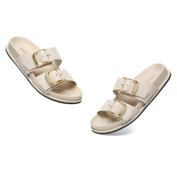Manisha Buckle Leather Sandals