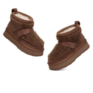 EverUgg Short Maphie UGG Boots in cozy, plush material with a classic silhouette and ankle-high design.