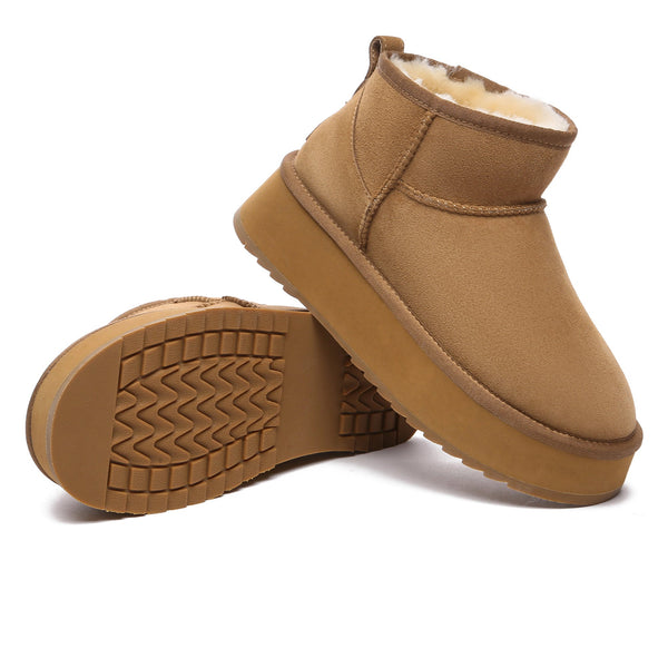 Ultra Mini Platform Sheepskin Winter Boots