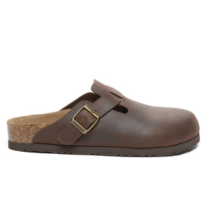 Birkie Men Leather Slippers - Snuggyz