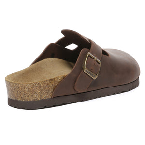 Birkie Men Leather Slippers - Snuggyz