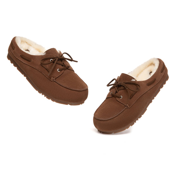 EverUgg Churna UGG slippers in soft, cozy material with plush interior and slip-on design for comfortable indoor wear.