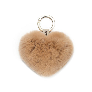 Fluffy Heart Keyring