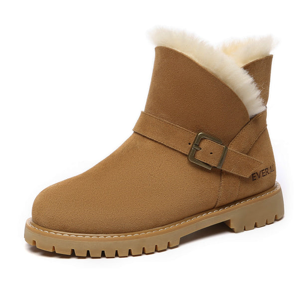 Women Buckle Mini UGG Boots