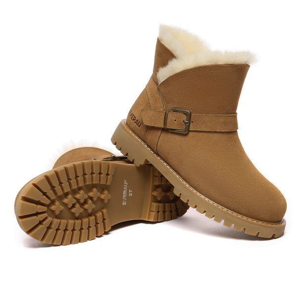 Women Buckle Mini UGG Boots