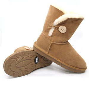 SNUGGYZ® Premium Short Button Boots Australian Made