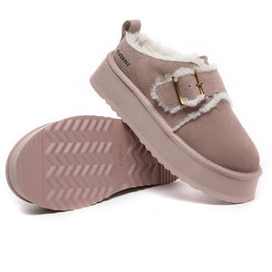 Tass Buckle UGG Platform Slippers