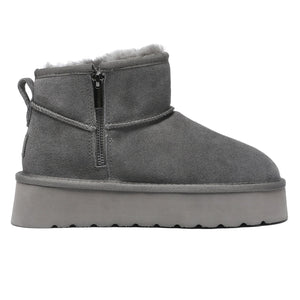 Merino Ultra Mini Zipper Platform UGG Boots