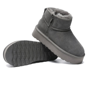 Merino Ultra Mini Zipper Platform UGG Boots