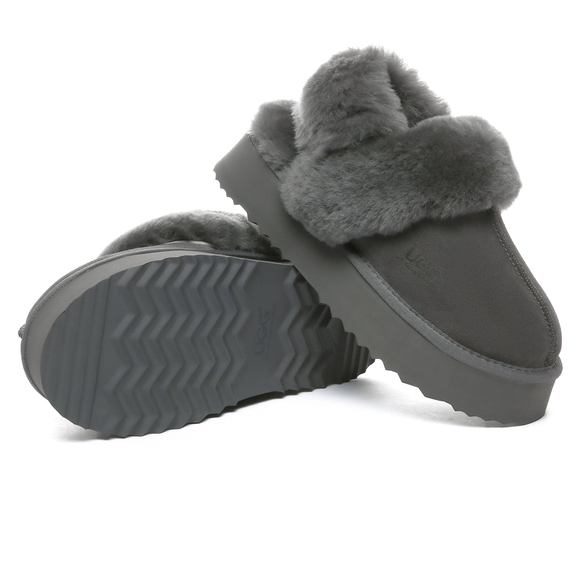 デュア ストラップ UGG プラットフォーム スリッパ | Snuggyz®