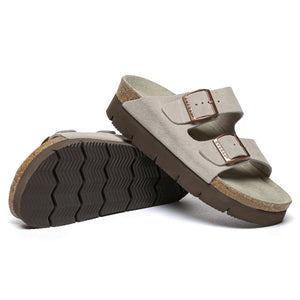 Sandalford Birkie Platform Slides - Snuggyz