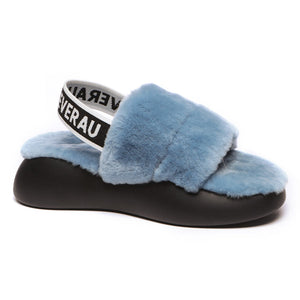 Women Sheepskin Wool Slingback Slippers