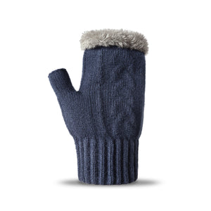 Fingerless Ultra Plush Knit Gloves - Snuggyz