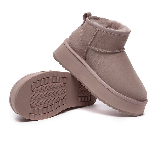 Ultra Mini Platform Sheepskin Winter Boots