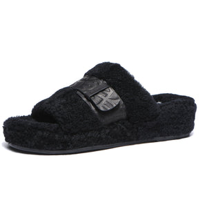 UGG Georgie Sheepskin Wool Slides