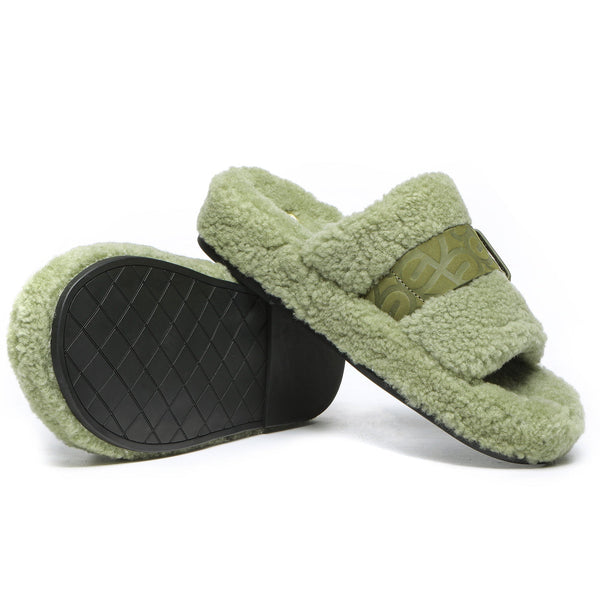 UGG Georgie Sheepskin Wool Slides