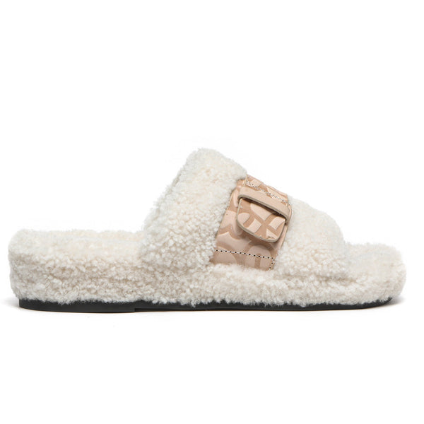 Georgie Sheepskin Wool Slides - Snuggyz