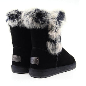 Short Button Fur UGG Boots